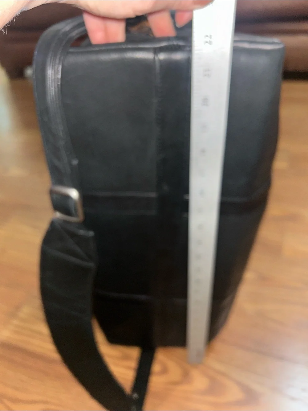 Canyon Outdoors Leather Good Black Soft Leather Weekender XL Duffle Bag - Men